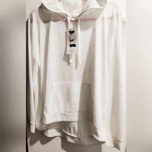 Vintage Womens L "Waterproof" White Hooded Top...